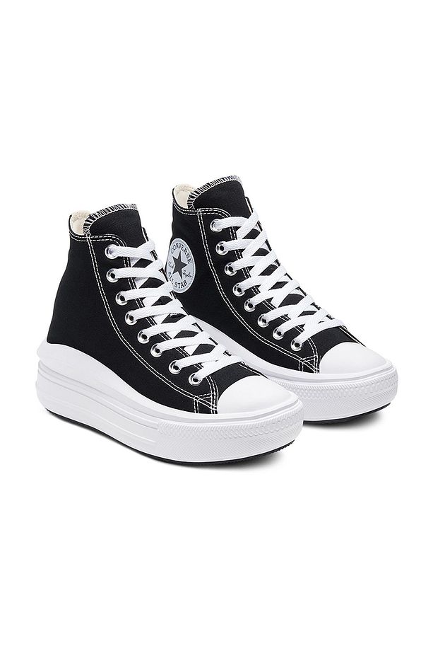Chuck Taylor All Star Move Platform Kadın Siyah Sneaker Ayakkabı 568497c - 2
