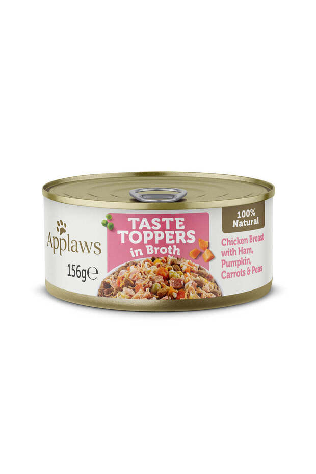 Taste Topper in Broth Chicken Ham Wet Dog Food 156G