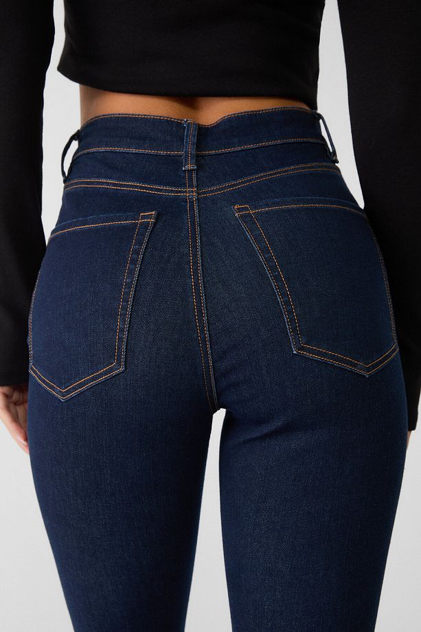 D74 slim fit İspanyol paça jean - 4