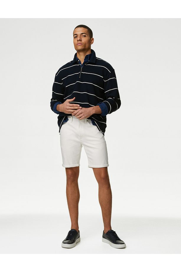 Regular Fit Denim Şort - 1