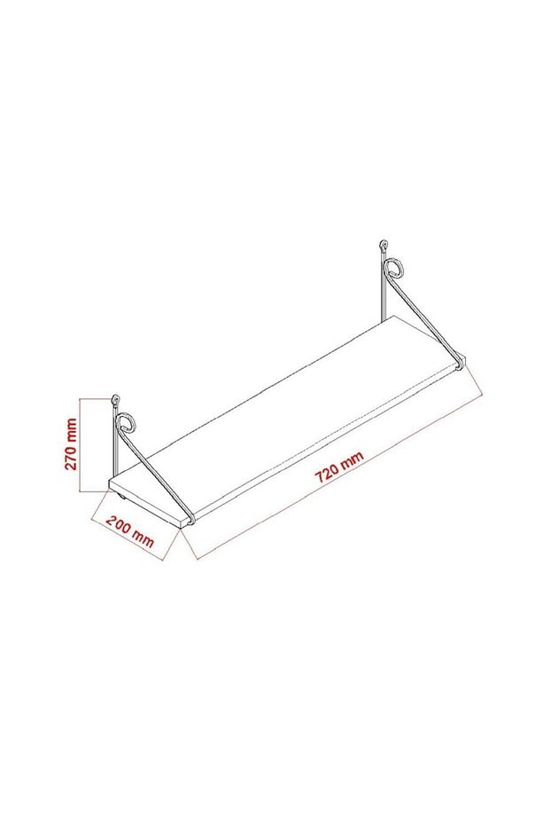 Seramoni Raf Seti 1 Raflı 200X720 Beyaz 015 0110 022 020 50 - 2
