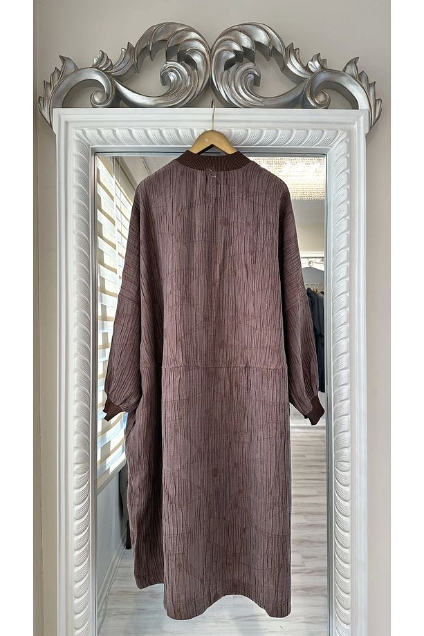 İNVEE 6982 Kahve Modal Tunik - 4