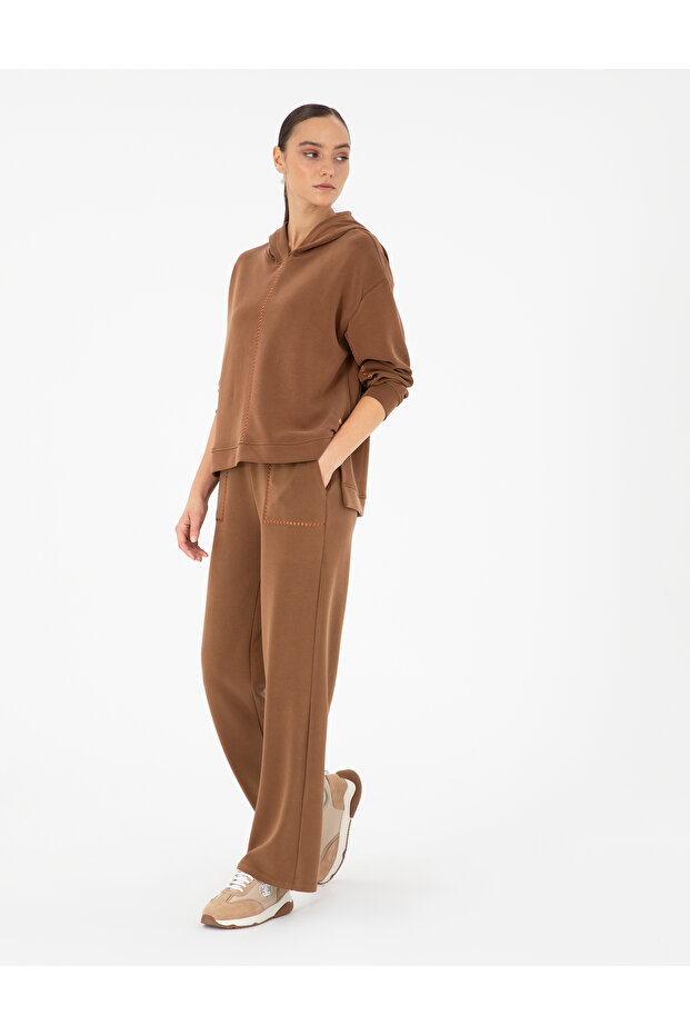 Brown Loose Fit Sweatpants 50291041 -Vr029