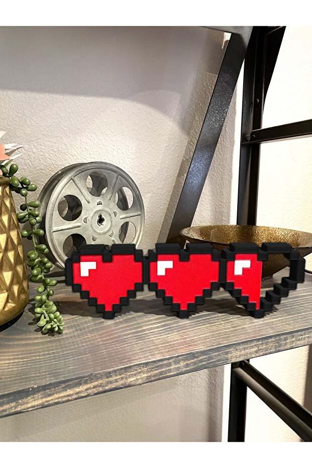 Kalp Süs Biblo Duvar ve Masaüstü Süsü Oyuncu ve Sevgili Hediyesi - 2