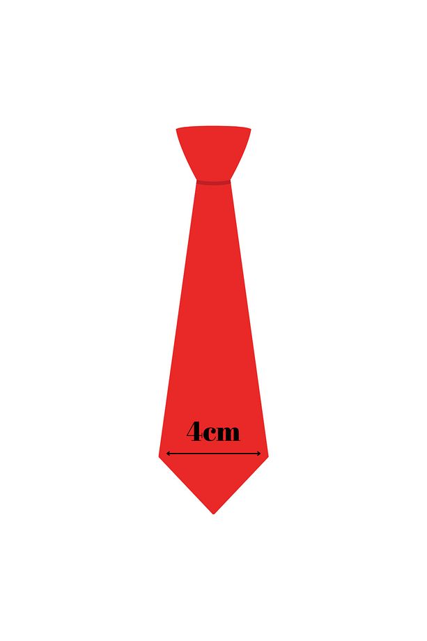 Ekstra Ince Açık Mürdüm Renk Düz Slim Fit 4 Cm Genişliğinde Kravat Mendil Seti Slim Fit Dar - 5