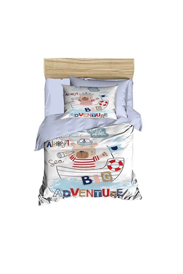 مجموعة مفروشات أطفال رقمية مفردة من Little Bear Big Adventure