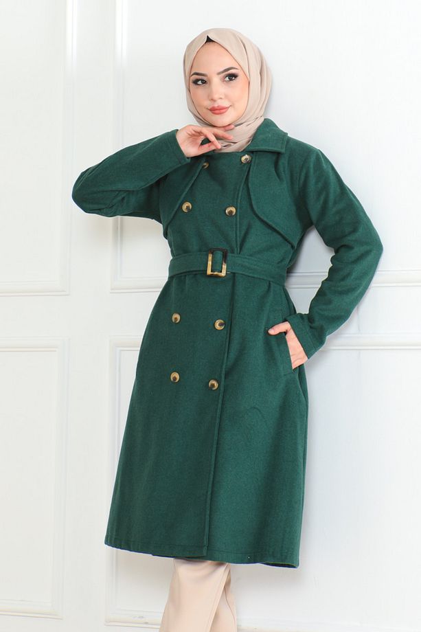 Kruvaze Kaşe Kaban - 5