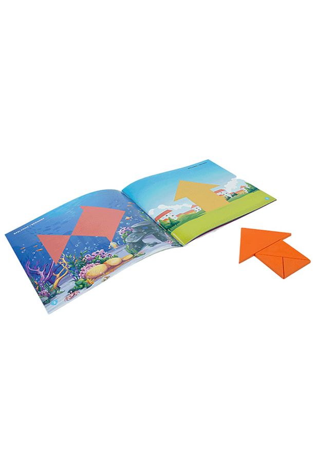 Kare Tangram Zeka Oyunu (7 Parça 36 Farklı Şekil) 3+ Yaş 1+ Oyuncu - 3