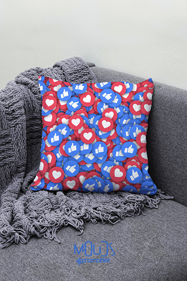 Double Sided Printed Phenomenal Patterned Single Throw Pillow Case - 2