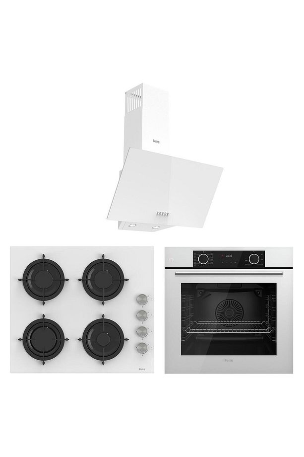White Mila Fryart Ankastre Set ( D087+cs206+xe63cb) - 1
