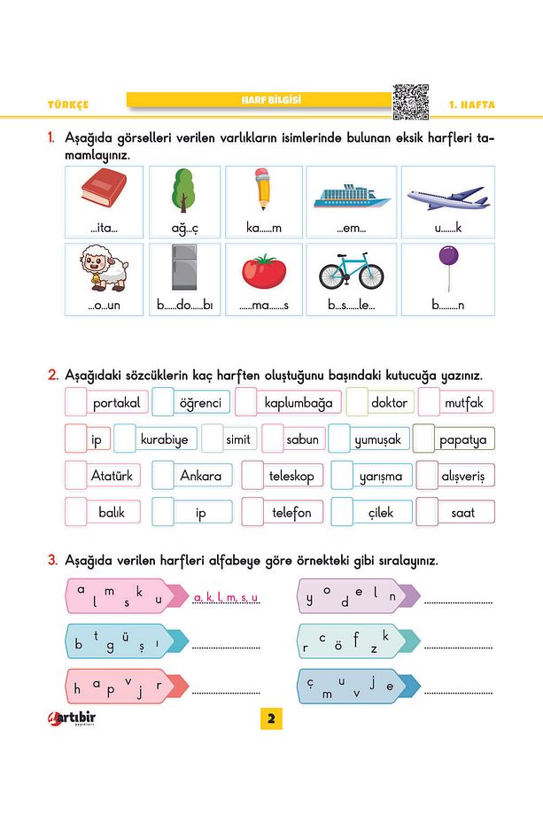 2. Sınıf (FÖY) Fasikül Ödev Yaprakları - 3