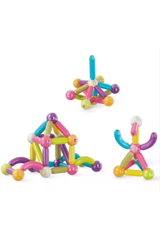 Magnetic Bar Building Blocks 145 Pcs - 6