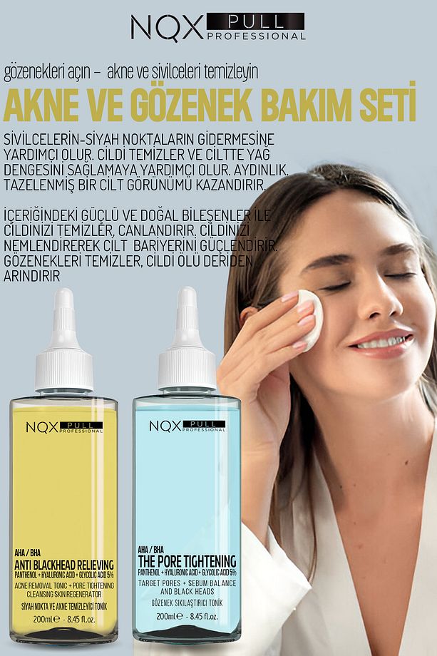 Gözenek Sıkılaştırıcı Ve Siyah Nokta Akne Tonik 2 Li Ekonomik Set 200 200 ml - 4