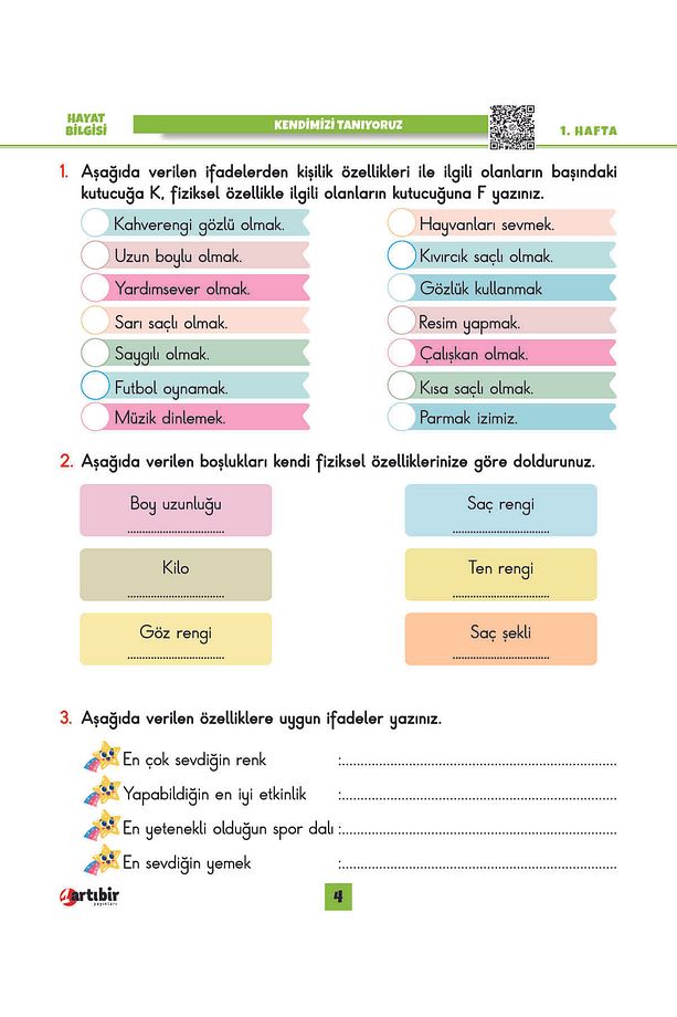 2. Sınıf (FÖY) Fasikül Ödev Yaprakları - 5