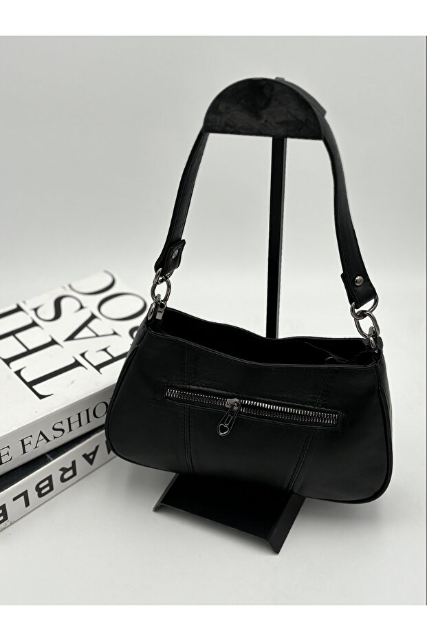 Aa Quality Genuine Leather Women's Luxury Black Hand and Shoulder Bag