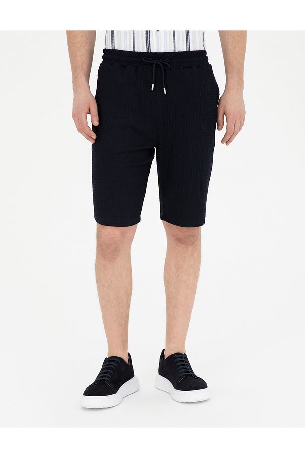 Lacivert Regular Fit Örme Şort 50286125-VR033 - 2