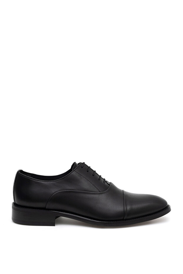 Black 100% Leather Microlight Sole Classic Shoes 50310195-Vr046