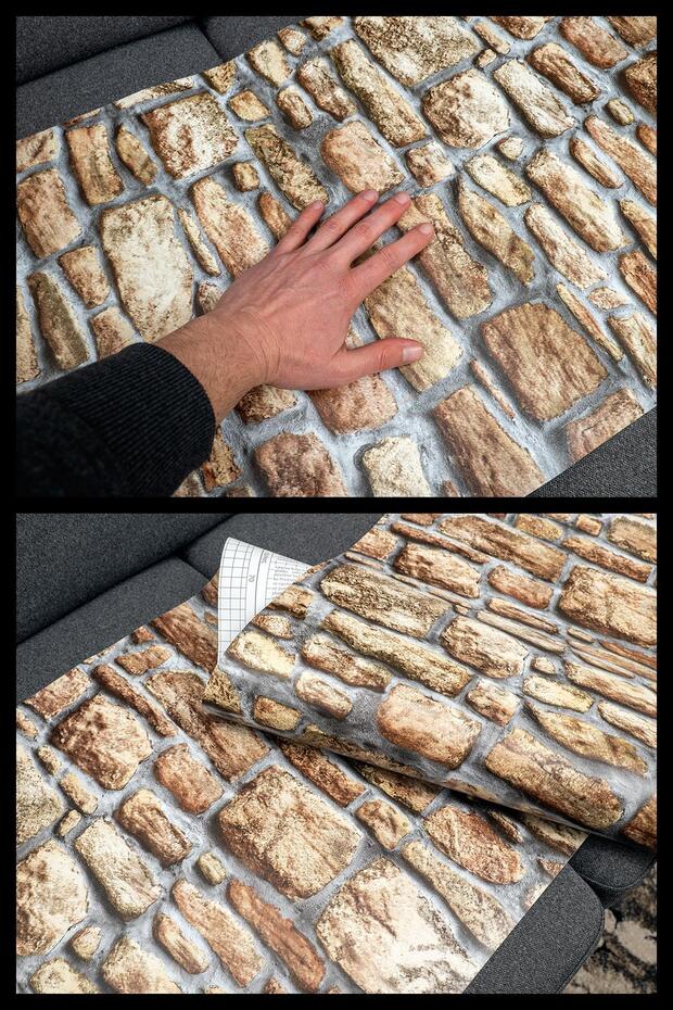 Desenli Kendinden Kendinden Yapışkanlı Kaplama Folyosu 45 Cm X 2 Mt Dsn0055-2 - 3