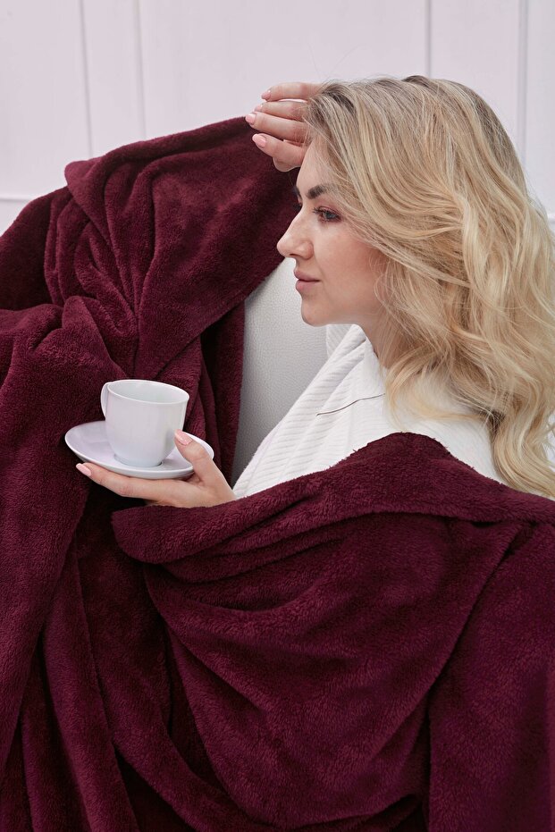 Deluxe Wellsoft Tv Blanket Plum Single Blanket 150X200 cm