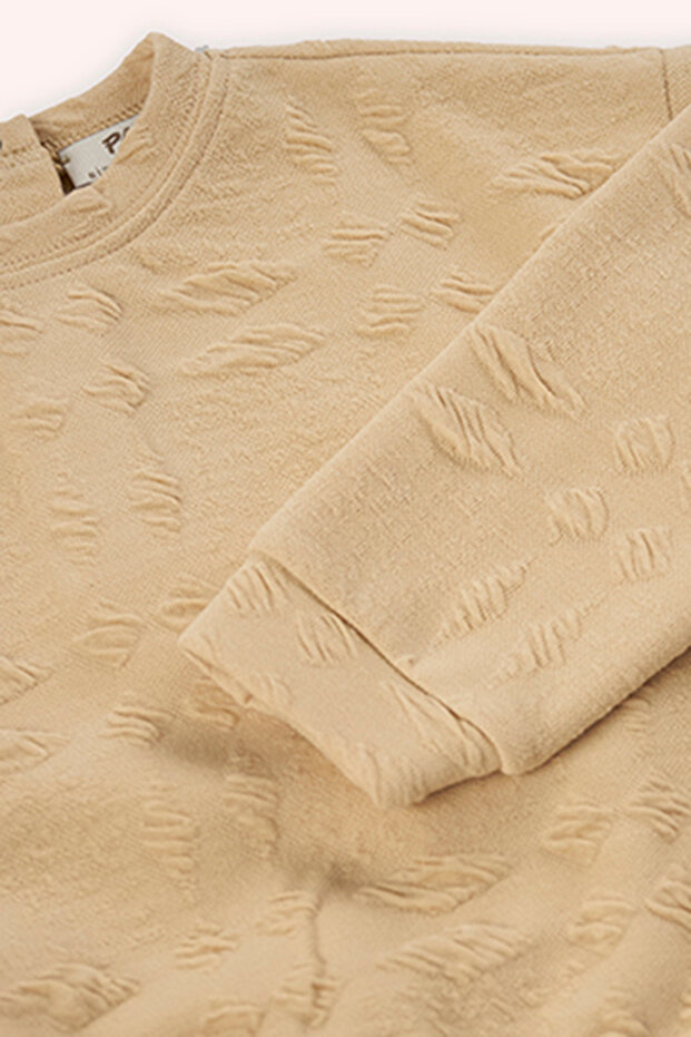 Kız Bebek Bej Sweatshirt - 3