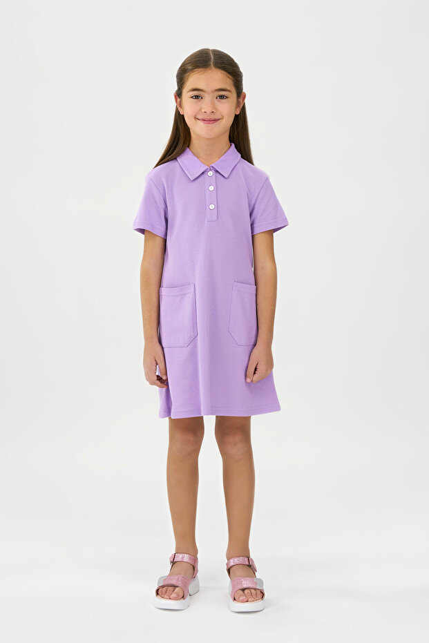 Girl's Polo Collar Dress