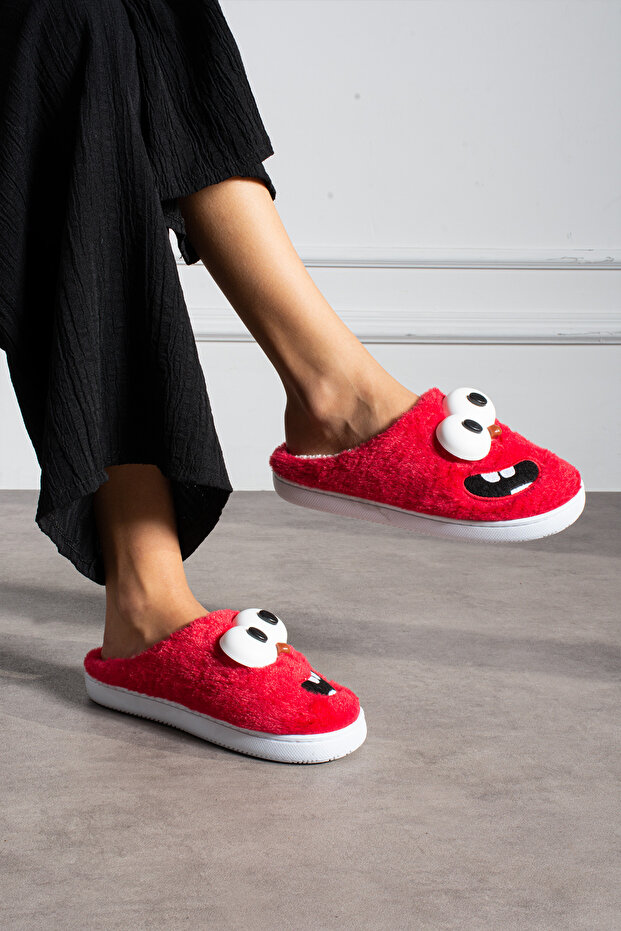 Silent, non-slip, orthopedic sole, furry fluffy, figured slippers home slippers