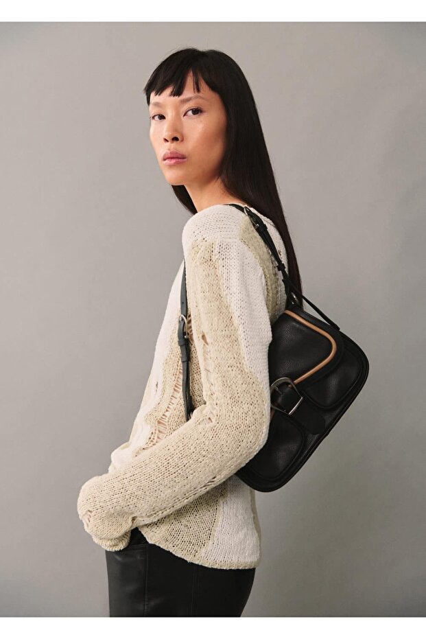 Tokalı deri çanta - 2