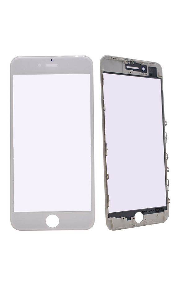 Teknonet Iphone 6 Uyumlu Dokunmatik Lens Oca Çerçeve - Beyaz - 1