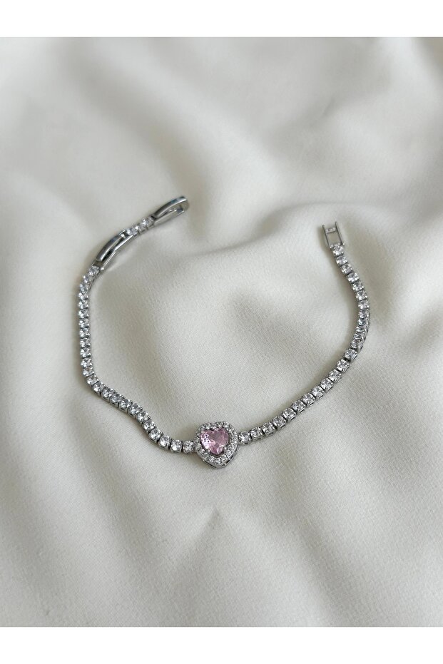 Pink Heart Waterway Bracelet