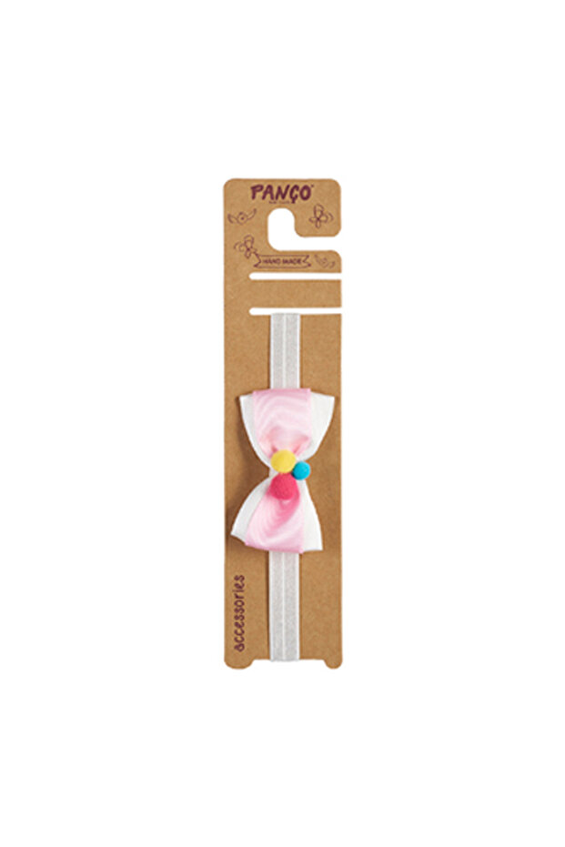 Girl's Pink Hair Band with Ribbon