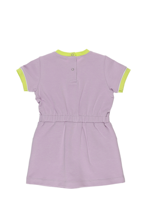Kız Bebek Örme Lila Elbise - 2