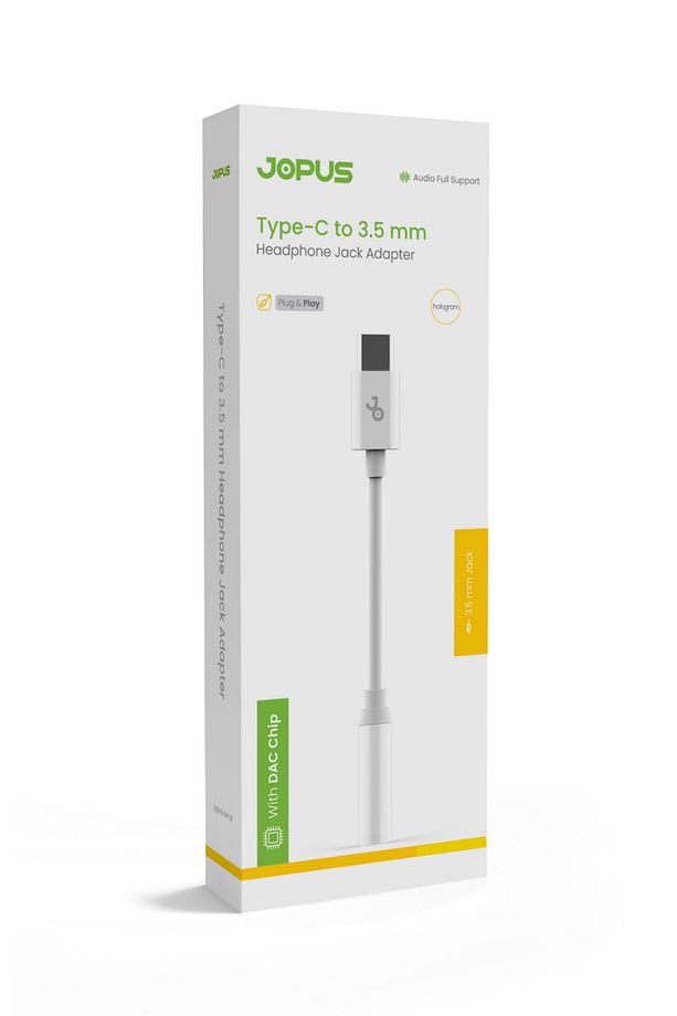Universal Type-C DAC Çipli 3.5mm AUX Dönüştürücü Jopus JO-TY11 Standart - 3