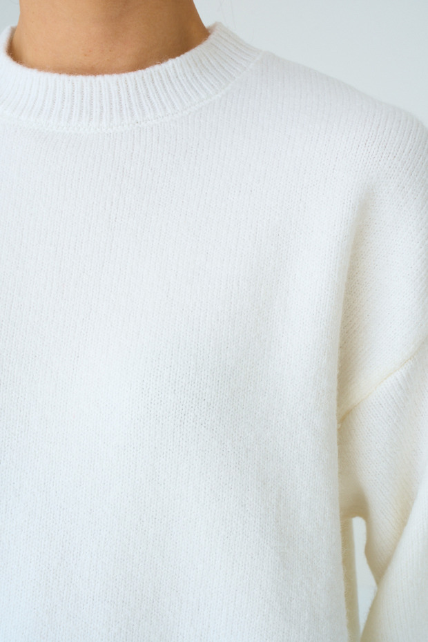 Kadın Bisiklet Yaka Basic Kazak - 2