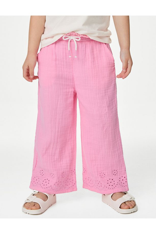 Saf Pamuklu Straight Fit Pantolon (2-7 Yaş) - 3