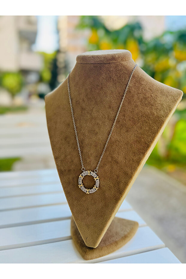 Çelik Silver XOXO Kolye - 6