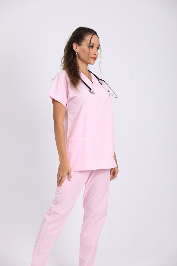 Doctor Nurse Uniform Medical Uniform Surgical Bottom Top Set Unisex Thin Fabric
