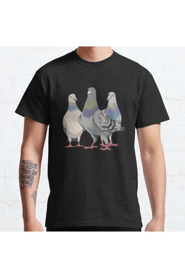 Loose Fit Unisex Pigeons, Pigeon Breeding, Pigeon Fanciers Design Printed T-shirt