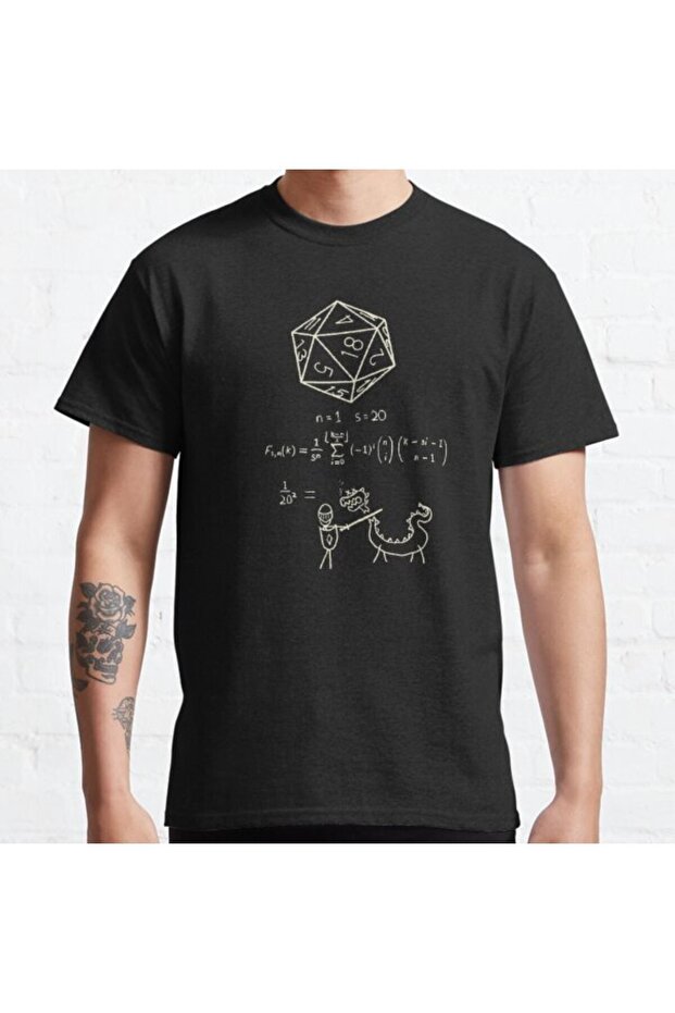 Baggy Mold Unisex The Science Of 20 Sided DiceDesign Printed T-shirt