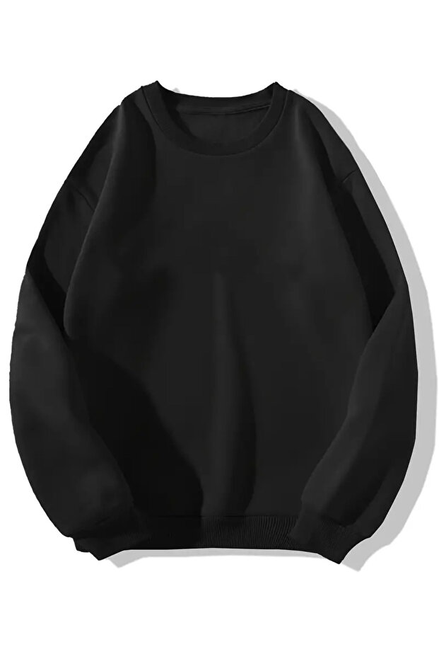Unisex Raised Oversize Crew Neck Sweatshirt