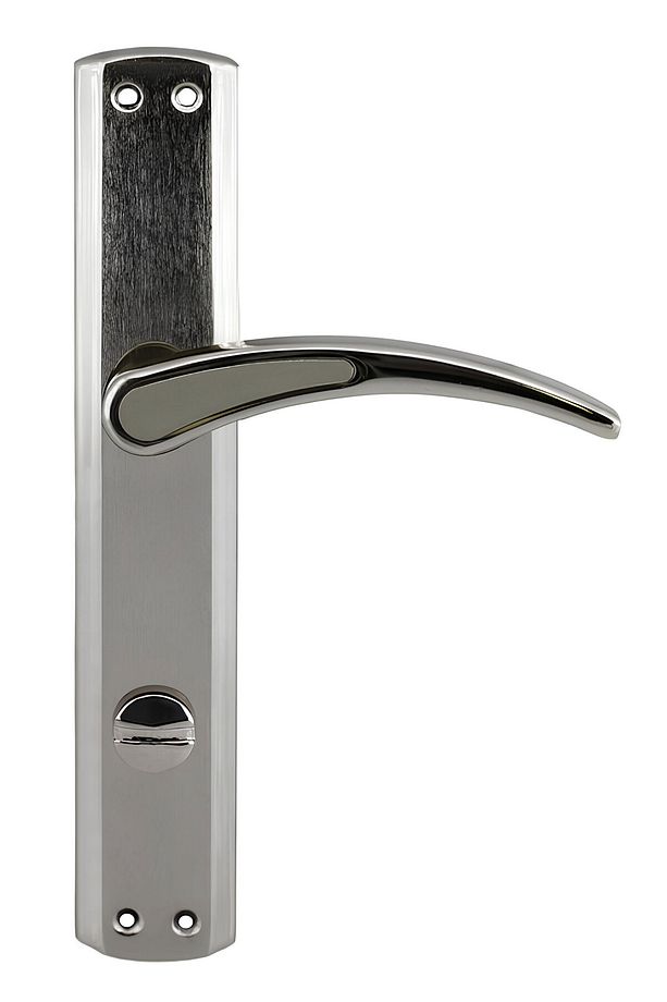 Atlas WC Banyo Kapı Kolu Nikel İnox Aynalı Sağa Sola Uygun İç Dış Wc Kapısı Kilitlenebilir 1 Takım - 3