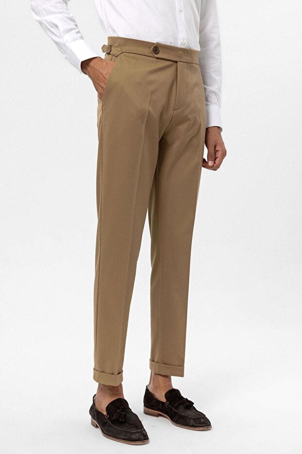 Vizon Yüksek Bel Regular Fit Erkek Pantolon - 1
