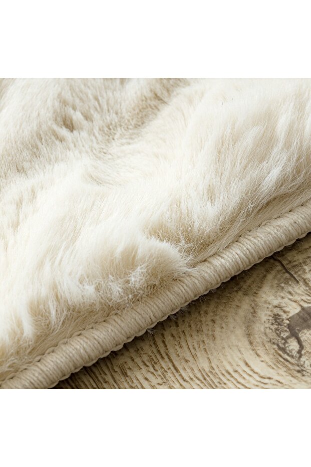 Rex Tavşanı Bubble Post Halı Krem - 3