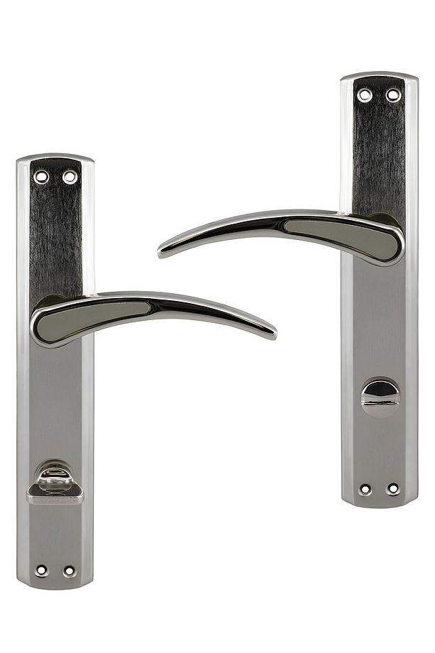 Atlas WC Banyo Kapı Kolu Nikel İnox Aynalı Sağa Sola Uygun İç Dış Wc Kapısı Kilitlenebilir 1 Takım - 5
