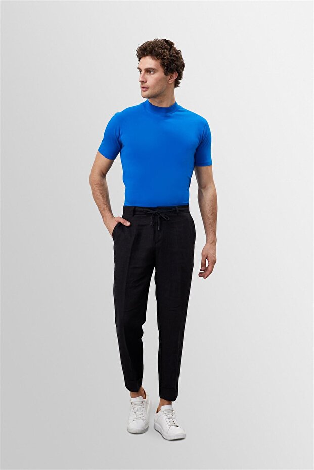 Saks Slim Fit Basic T-Shirt - 2