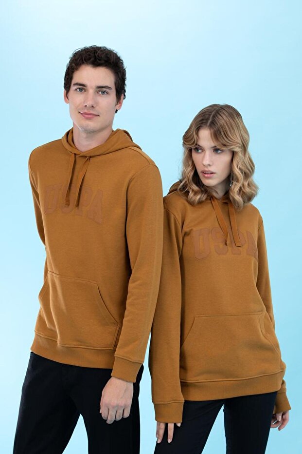 Kapüşonlu Unisex Basic Sweatshirt - 1