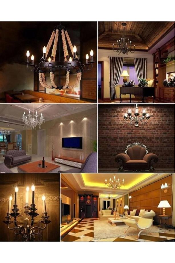 Ledvance 4,8W (40W) Dim Rustik Led Mum Ampul - Sarı Işık Işığı Ayarlanabilir - 6