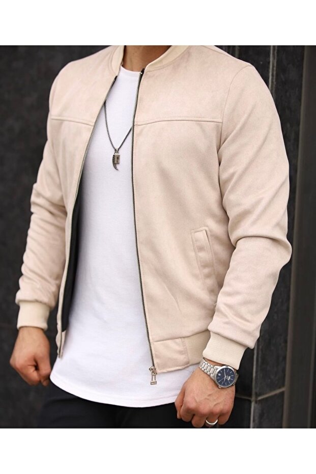 PREMİUM BASİC MEVSİMLİK BOMBER SÜET CEKET - 1