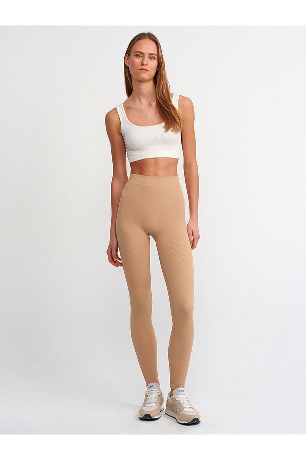 Fitilli Poliamid Tayt-camel - 1