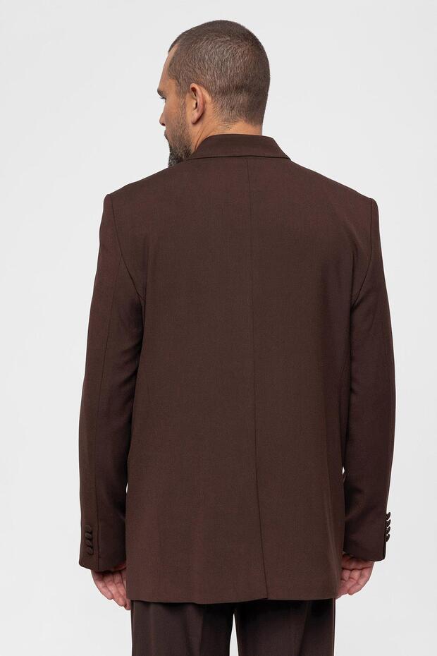 Kahve Kruvaze Ceket - 7