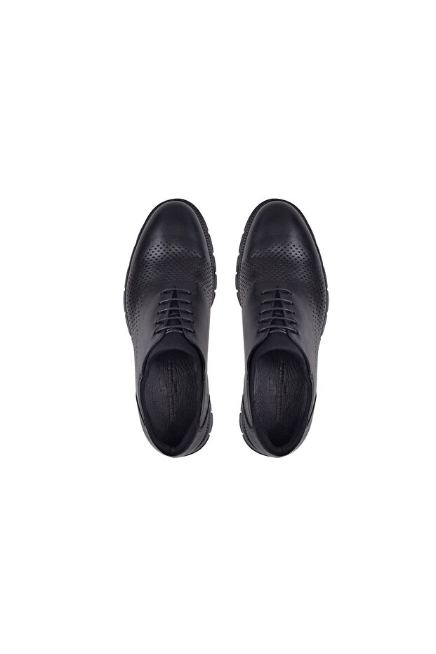 Siyah Bağcıklı Erkek Günlük Ayakkabı - 3